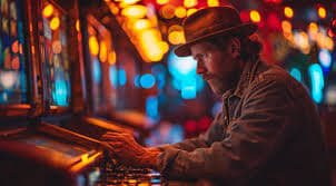 Tampilan fitur bonus dan free spin dalam permainan slot hotowin
